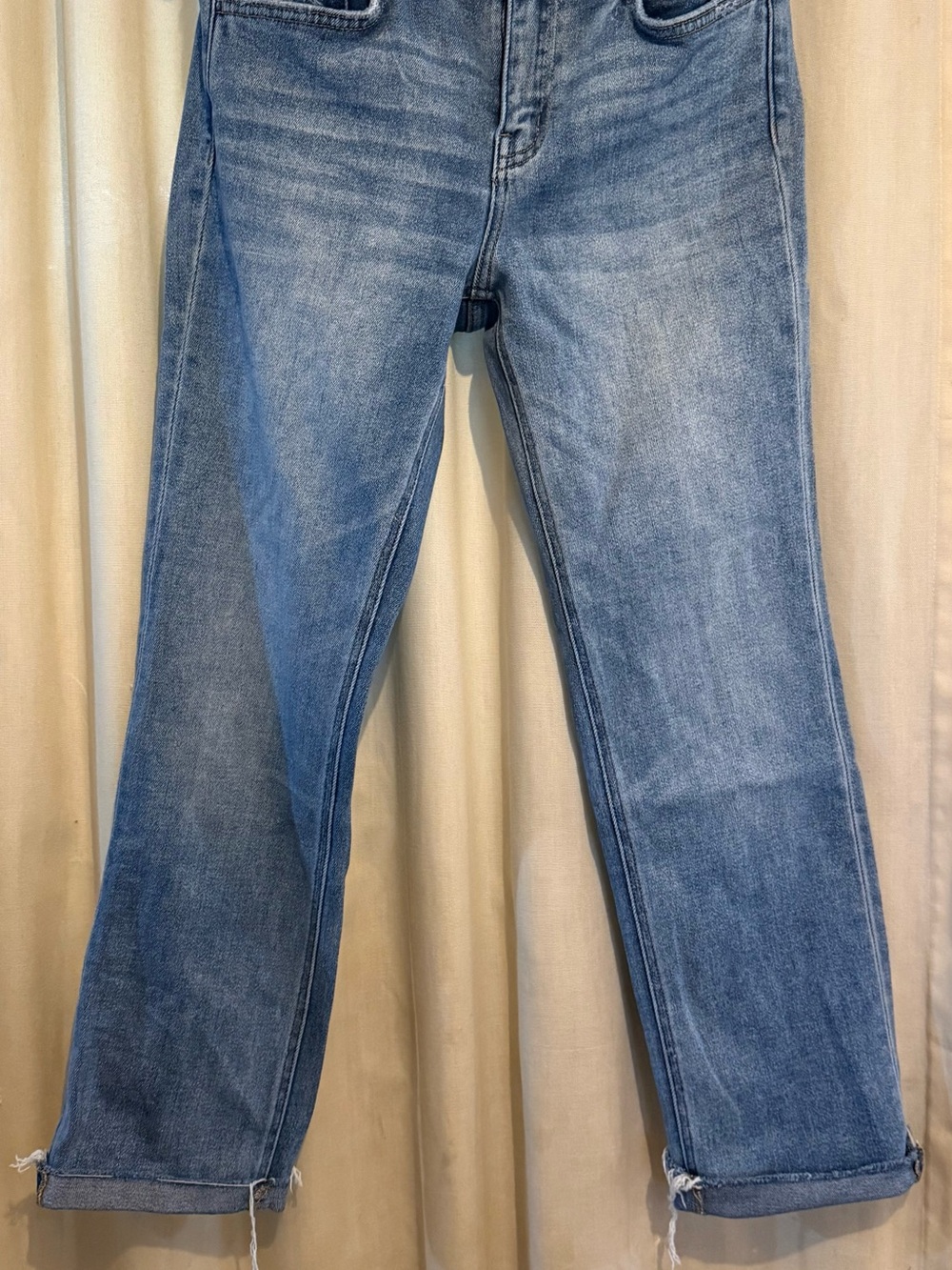 Flying Monkey Light Blue Straight Leg Women's Jeans